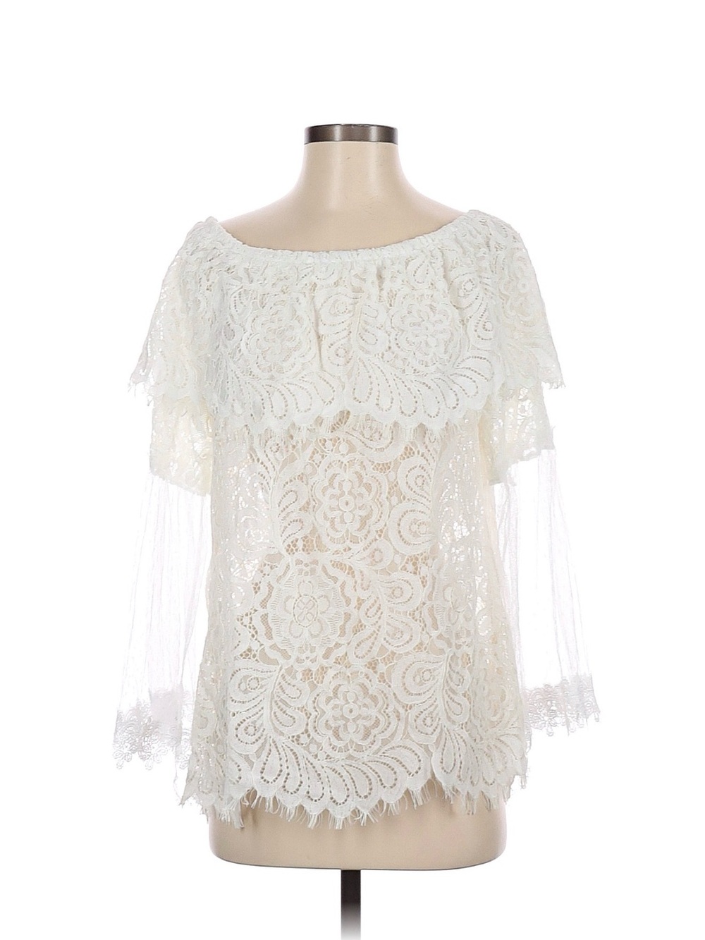 Liverpool Los Angeles Lace Off-the-Shoulder Blouse- Size Small (NWT)